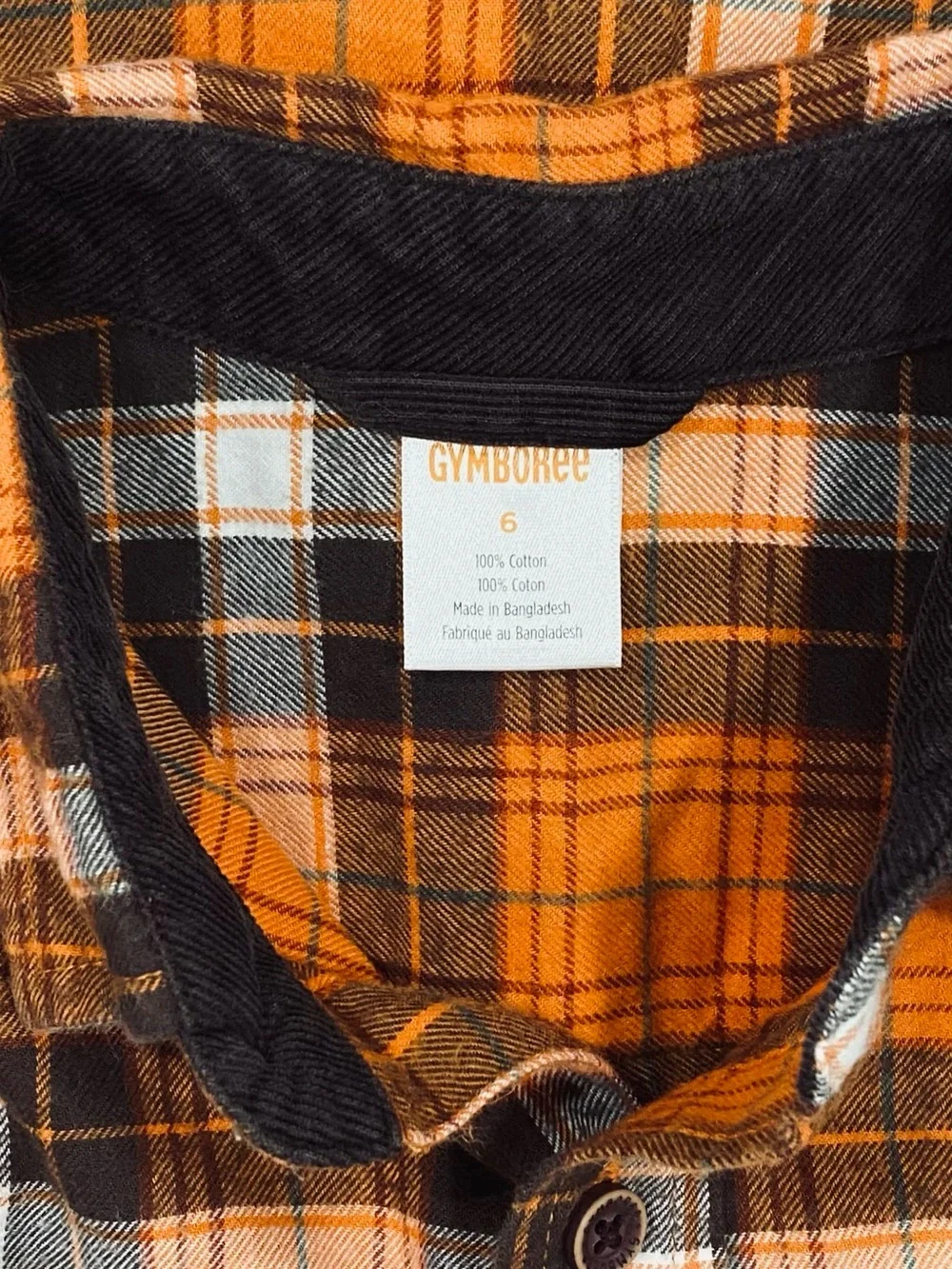 Gymboree Boys ‘Harvest’ Plaid Flannel Button Down Shirt With Fox Socks Size 6